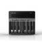 High Quality 6 Charging Channel Big LCD Charger Efest Luc V6 Lcd Charger V6/Blu6 Six Bay Battery Charger in Stock