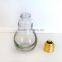 antique lamp bulb glass oil bottle with lid