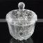420ml clear glass bell jar with base of sugar