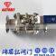 Clamped End 3pc Stainless Steel Ball Valve With ISO5211