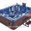 2016 Factory newest top selling luxury massage hot tub with 2 loungers / spa air blower spa rectangular hot spa tub