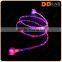 new products LED light sync data cable USB 2.0 visible light extension LED wire for mbile phone