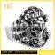 Jingli Jewelry Wholesale stainless steel custom signet skull rings in stock