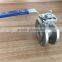 Flange wafer type cf8m mini ball valve one peice ball valve