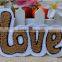 Embroidery chenille letter love patches