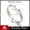 Europe Brand Silver Shield Bracelet Spring Bangle Stainless Steel Jewelry for Women
