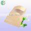 Brown craft clear window rice paper bag food pack bag with zipper