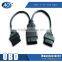 16 Pin OBDII 1pcs Male to 2pcs Female Splitter Cable