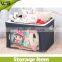beautiful fabric covered storage boxes with lids,clothes quilt toy storage bag