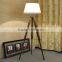 Ce Certificate Strong Light Germany Solid Adjustable Tripod Wooden Floor Lamps / Light For Home Lighting Decorative