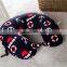 Printed Spandex fabric u shape pillow,with button and hook