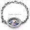 Stainless Steel Jewelry Floating Locket Bracelet