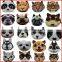 Bulk Kids Multi-printed Animal Printed Coin Purse Vivid Life Stuffed Coin Purse Panda (XJCP34)