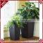 Resin rattan woven indoor decorative tall japanese planters