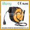 high quanlity CE&RoHS approval Self roll-up and14m retractable electric cable reel