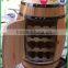 pine wood decorative table feature wooden barrel with wine storage shelf,wooden barrel with door