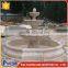 Carved 3 tiered beige outdoor fountain stone for sale NTMF-S035Y