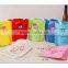 Japanese-style home colorful Oxford cloth storage bag with natural wood stick ,sundries hanging bag cute storage bag