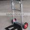 foldable two wheel aluminum light platform hand trolley truck