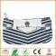 Canvas Navy Style Pen Pencil Case Cellphone Coin Cosmetic Makeup Bag Pouch Purse,Dark Blue