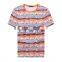 Men's Full Printed Short t Shirt (100%cotton )with Round Neck