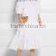 Latest Ladies Off Shoulder Handmade Embroidery Dresses Design Fashion Embroidery Design For Dress HSD6861