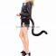 2016 new fashion latest design adjustable faux fur cat tail christmas decor Halloween ornament