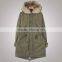 Women Long Model Wool Parkas Warm Trench Fur Coat For Winter