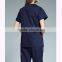 Fashion U Shape Neck Surgical Medical Scrub Sets Short Sleeve Nurse Uniform Doctors Overalls Hospital Workwear Cloth