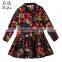 ShiJ Baby Girls Dresses Fall Long Sleeve Floral Print Kids Clothes