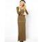 Exclusive Long Sleeve Maxi Dress With Belt China garment factory