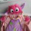 factory supply pink color outdoor performance stage garment for girls
