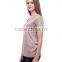 Wholesale Fashion Womens Lastest Design T-Shirt,Custom Casual Pure Color Plain T-shirt For Women