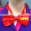 Cheap Red Custom Bow Tie With Adjustable straps With custom logo for sales promotion for event