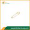 Can pass all EU testing premium quality brooch jewelry gold plated brass safety pin 70mm*1.9mm size