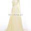 Grace Karin One Shoulder Evening Dresses 2017 Robes De Soiree Longue Chiffon Long Party Dress Yellow Formal Gowns Ribbon CL6066