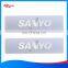 silver diamond cut Aluminum logos for SANYO