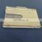 Top quality stiff plastic clear name badge ID card holder in PC material