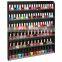 Large wall rack acrylic nail polish display stand fit 90 to 120 bottles