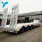 Made in china gooseneck low platform semi low flatbed trailer lowbed truck trailer for sale