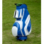 Light blue and white color PU leather golf cart bag for women