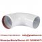 80mm 90 degree condensing elbow bend pipe connector aluminum extension 90 degree flue elbow for gas boiler