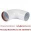 60/100mm Standard Chimney Horizontal Elbow For Gas Boiler