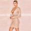LAITE D2191 Hot sales fashion v-neck bodycon lace sexy dresses women pleated high waist casual dresses