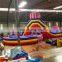 Attracting people Inflatable spiral obstacle course with slide for commercial events and match,carnival party