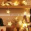 Lovely Star Model Rattan Woven Fairy String Light For Home Decoration