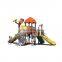 Popular kids adventure park outdoor tree house playground with slides equipment JMQ-18105A