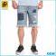 Box-pattern jacquard denim shorts for men