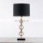 Popular design metal material black shade creative modern table lamp luxury for hotel home