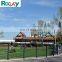 Public wind barrier 1.8 meter high aluminium glass fence